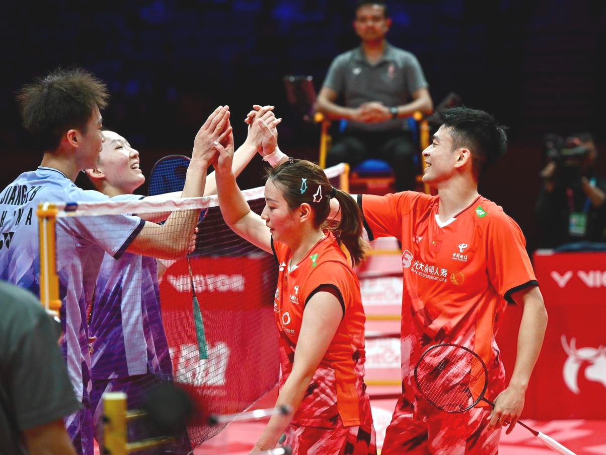 日本羽毛球队强势法国羽毛球队，戴资颖制霸全场的简单介绍